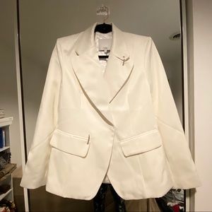 Tibi white blazer